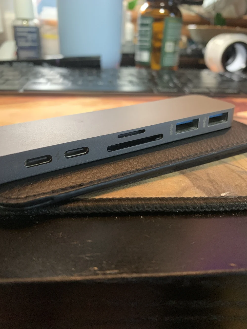 HYPERDRIVE USB-C Hub Adapter (Silver) - 7-in-2 Laptop Docking Station